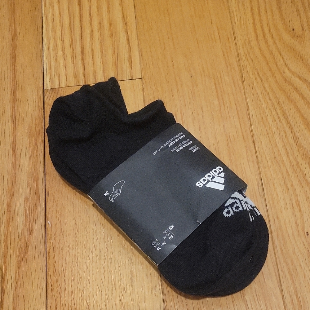 Adidas Men's Black Athletic Socks